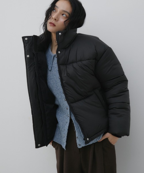 Aunt Marie's（アントマリーズ）の「中綿モンスターショートブルゾン（ブルゾン・レディース・ネイビー/ブラウン/アイボリー/ブラック・FREE）」の19枚目の写真