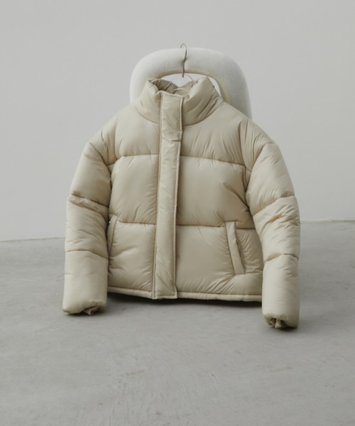 Aunt Marie's（アントマリーズ）の「中綿モンスターショートブルゾン（ブルゾン・レディース・ネイビー/ブラウン/アイボリー/ブラック・FREE）」の6枚目の写真