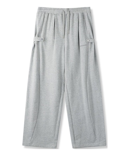 AVANDRESS(アバンドレス )の「AVANDRESS/スナップボタンパンツ(スウェットパンツ・レディース・ライトグレー/ブラック・X-SMALL)」の4枚目の写真