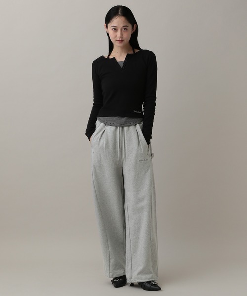 AVANDRESS(アバンドレス )の「AVANDRESS/スナップボタンパンツ(スウェットパンツ・レディース・ライトグレー/ブラック・X-SMALL)」の21枚目の写真