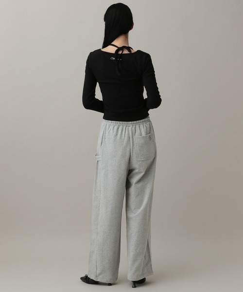 AVANDRESS(アバンドレス )の「AVANDRESS/スナップボタンパンツ(スウェットパンツ・レディース・ライトグレー/ブラック・X-SMALL)」の19枚目の写真