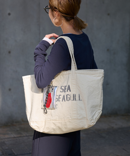 FRAMeWORK（フレームワーク）の「≪WEB限定 / 追加≫SEUVAS 別注キャンバストート L 2（トートバッグ・レディース・アイボリー・FREE）」の17枚目の写真