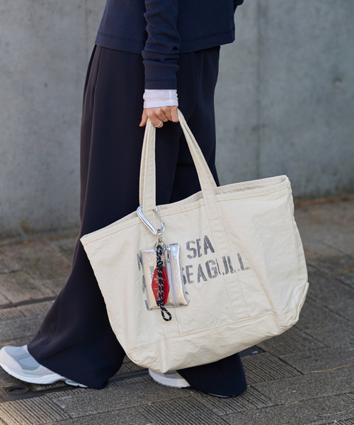 FRAMeWORK（フレームワーク）の「≪WEB限定 / 追加≫SEUVAS 別注キャンバストート L 2（トートバッグ・レディース・アイボリー・FREE）」の20枚目の写真