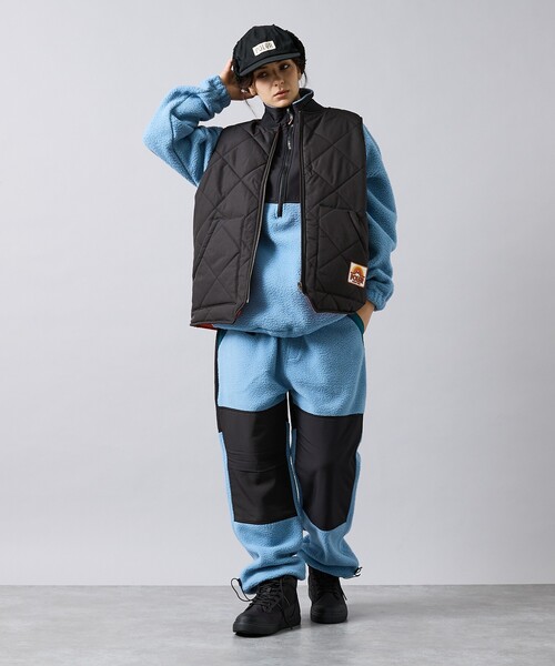 POLeR（ポーラー）の「【POLER/ポーラー】DIAMOND QUILTED VEST/キルティング/ワーク/ユニセックス【WEB限定】（ブルゾン・メンズ・カーキ/ブラック・L/M）」の18枚目の写真