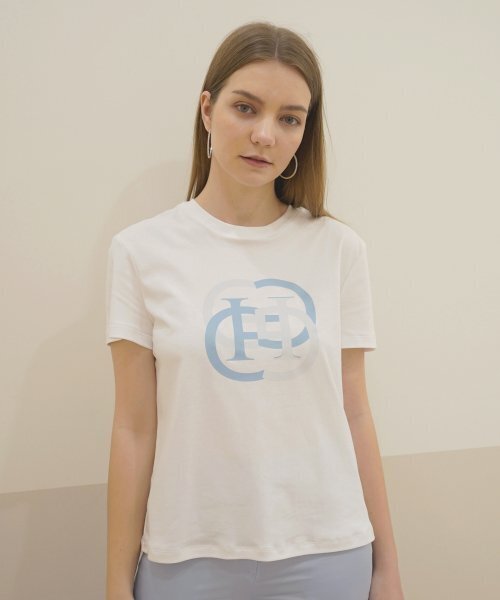 ICE GARDEN A.508(アイス ガーデン エイオーゴンパル)の「Monogram Print T-shirt (Air Blue)(Tシャツ/カットソー・レディース・その他・MEDIUM/SMALL)」の1枚目の写真