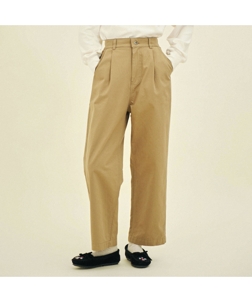 CHIQUITA(チキータ)の「ワイドパンツ(コットンチノ)ベージュ243501SBE(その他パンツ・レディース・その他・SMALL/MEDIUM)」の1枚目の写真