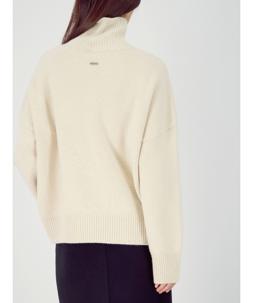 ACUD（アクド）の「Wool Turtle Neck Knit _Oatmeal（ニット/セーター・レディース・オートミール・FREE）」の7枚目の写真