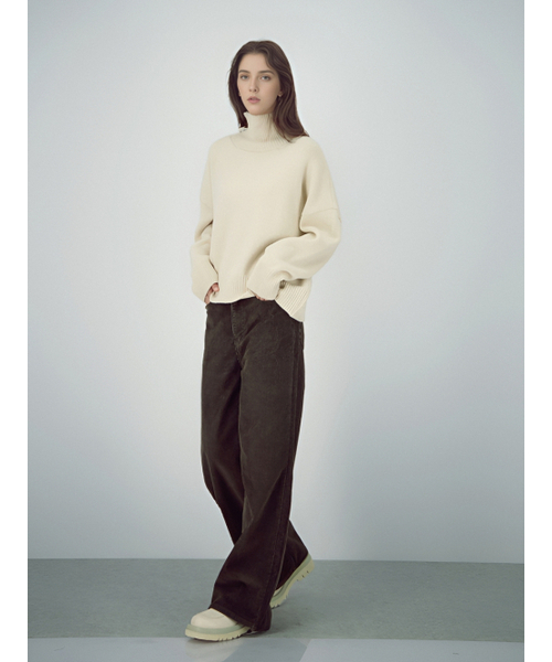 ACUD（アクド）の「Wool Turtle Neck Knit _Oatmeal（ニット/セーター・レディース・オートミール・FREE）」の6枚目の写真