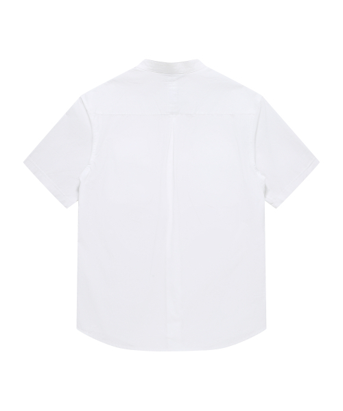 SOLEW(ソル)の「チャイナヒドンボタン半袖シャツ_ホワイト(シャツ/ブラウス・メンズ・その他・SMALL/MEDIUM/LARGE/X-LARGE)」の5枚目の写真