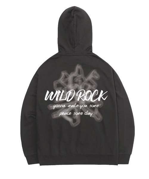 WILDROCK(ワイルドロック)の「ファイヤーワークワイルド 楽 フードパーカー_チャコール(パーカー・メンズ・その他・LARGE/MEDIUM/SMALL)」の1枚目の写真