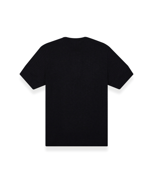 R-4(アールフォー)の「R-0031 / R4-SIGNATURE HENLEY NECK TSHIRTS(BLACK)(Tシャツ/カットソー・メンズ・ブラック・SMALL/MEDIUM)」の2枚目の写真