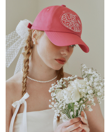 MAISON CREME（メゾンクレム）の「Our days ball cap_pink（キャップ）」