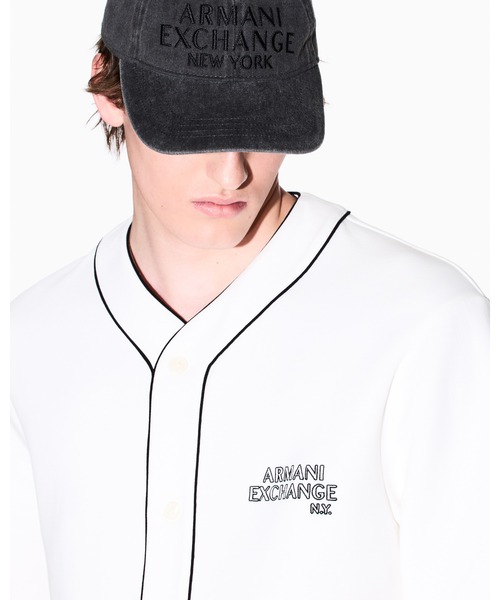 ARMANI EXCHANGE(アルマーニエクスチェンジ)の「【A|X アルマーニ エクスチェンジ】AXロゴ ヴィンテージライク キャップ(キャップ・メンズ・ブラック・FREE)」の1枚目の写真
