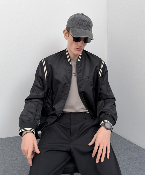 ARMANI EXCHANGE(アルマーニエクスチェンジ)の「【A|X アルマーニ エクスチェンジ】AXロゴ ヴィンテージライク キャップ(キャップ・メンズ・ブラック・FREE)」の3枚目の写真