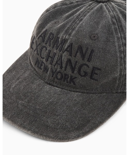 ARMANI EXCHANGE(アルマーニエクスチェンジ)の「【A|X アルマーニ エクスチェンジ】AXロゴ ヴィンテージライク キャップ(キャップ・メンズ・ブラック・FREE)」の6枚目の写真
