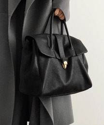 c.u.l | A4収納可 レトロ 大容量 レザーライク トートバッグ cula1368(トートバッグ)