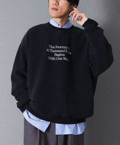 CRAFT STANDARD BOUTIQUE（クラフトスタンダードブティック）の「スノーウォッシュボンディング裏毛ロゴスウェット（スウェット・メンズ・ブラック/グレイッシュベージュ/ブラウン・M/XL/L）」の5枚目の写真