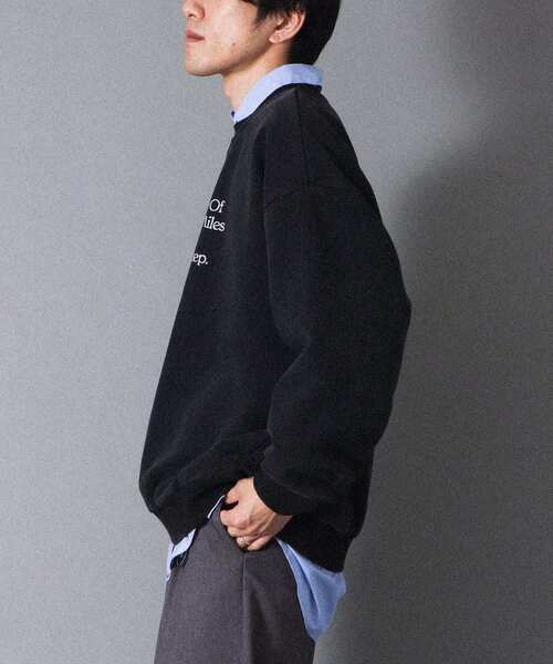 CRAFT STANDARD BOUTIQUE（クラフトスタンダードブティック）の「スノーウォッシュボンディング裏毛ロゴスウェット（スウェット・メンズ・ブラック/グレイッシュベージュ/ブラウン・M/XL/L）」の6枚目の写真