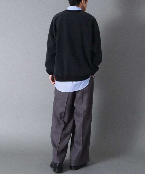 CRAFT STANDARD BOUTIQUE（クラフトスタンダードブティック）の「スノーウォッシュボンディング裏毛ロゴスウェット（スウェット・メンズ・ブラック/グレイッシュベージュ/ブラウン・M/XL/L）」の10枚目の写真