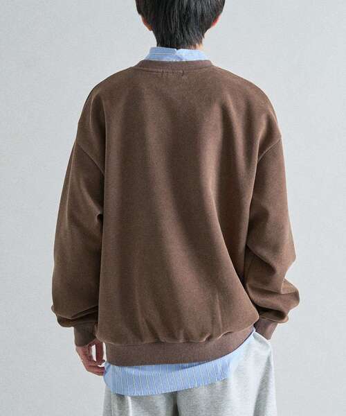 CRAFT STANDARD BOUTIQUE（クラフトスタンダードブティック）の「スノーウォッシュボンディング裏毛ロゴスウェット（スウェット・メンズ・ブラック/グレイッシュベージュ/ブラウン・M/XL/L）」の13枚目の写真