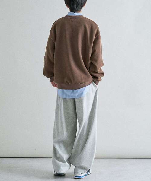 CRAFT STANDARD BOUTIQUE（クラフトスタンダードブティック）の「スノーウォッシュボンディング裏毛ロゴスウェット（スウェット・メンズ・ブラック/グレイッシュベージュ/ブラウン・M/XL/L）」の16枚目の写真