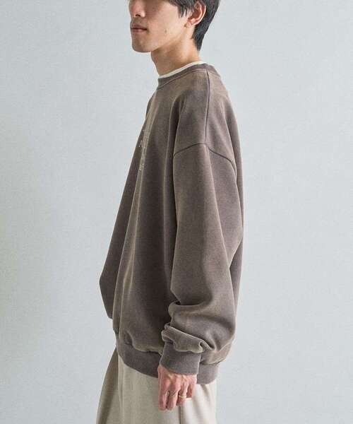 CRAFT STANDARD BOUTIQUE（クラフトスタンダードブティック）の「スノーウォッシュボンディング裏毛ロゴスウェット（スウェット・メンズ・ブラック/グレイッシュベージュ/ブラウン・M/XL/L）」の18枚目の写真