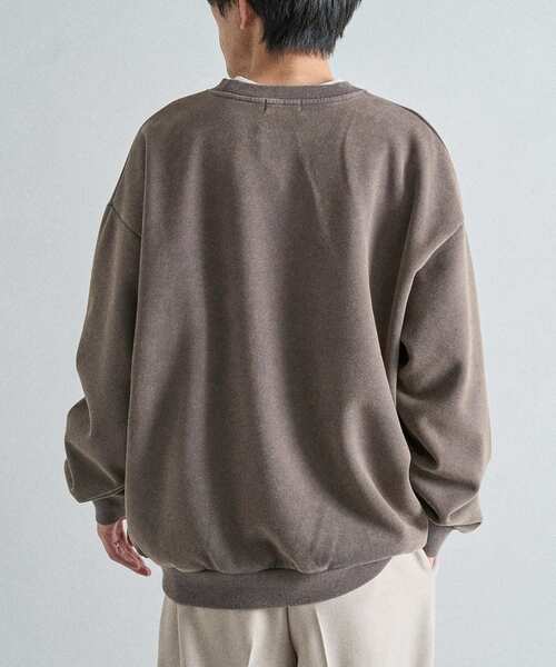 CRAFT STANDARD BOUTIQUE（クラフトスタンダードブティック）の「スノーウォッシュボンディング裏毛ロゴスウェット（スウェット・メンズ・ブラック/グレイッシュベージュ/ブラウン・M/XL/L）」の19枚目の写真