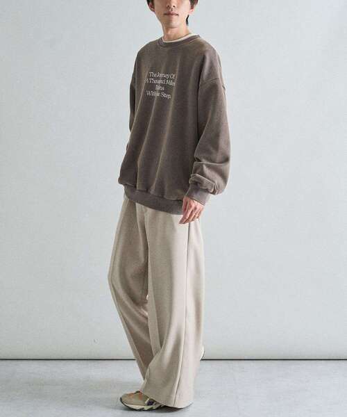 CRAFT STANDARD BOUTIQUE（クラフトスタンダードブティック）の「スノーウォッシュボンディング裏毛ロゴスウェット（スウェット・メンズ・ブラック/グレイッシュベージュ/ブラウン・M/XL/L）」の21枚目の写真