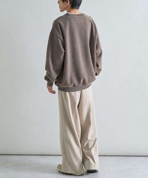 CRAFT STANDARD BOUTIQUE（クラフトスタンダードブティック）の「スノーウォッシュボンディング裏毛ロゴスウェット（スウェット・メンズ・ブラック/グレイッシュベージュ/ブラウン・M/XL/L）」の22枚目の写真