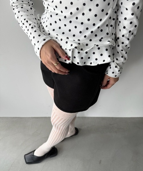 SANSeLF（サンセルフ）の「【SANSeLF】 ドットフリルトップス saw25a065（Tシャツ/カットソー・レディース・ホワイト・FREE）」の7枚目の写真