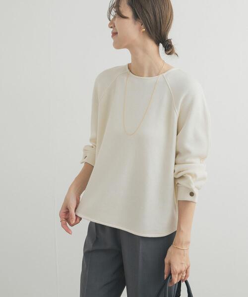 URBAN RESEARCH DOORS(アーバンリサーチドアーズ)の「カーブスリーブプルオーバー(Tシャツ/カットソー・レディース・ネイビー/イエロー/オフホワイト・FREE)」の2枚目の写真