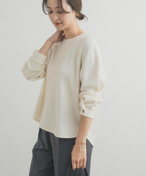 URBAN RESEARCH DOORS(アーバンリサーチドアーズ)の「カーブスリーブプルオーバー(Tシャツ/カットソー・レディース・ネイビー/イエロー/オフホワイト・FREE)」の6枚目の写真