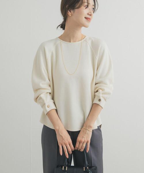 URBAN RESEARCH DOORS(アーバンリサーチドアーズ)の「カーブスリーブプルオーバー(Tシャツ/カットソー・レディース・ネイビー/イエロー/オフホワイト・FREE)」の7枚目の写真