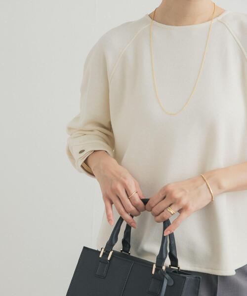 URBAN RESEARCH DOORS(アーバンリサーチドアーズ)の「カーブスリーブプルオーバー(Tシャツ/カットソー・レディース・ネイビー/イエロー/オフホワイト・FREE)」の8枚目の写真