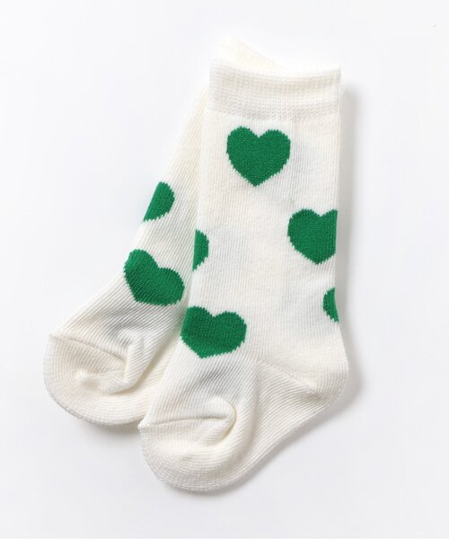 BREEZE（ブリーズ）の「Bpop ハイソックス（ソックス/靴下・キッズ・レッド/グリーン/イエロー/サックスブルー・9/12）」の2枚目の写真