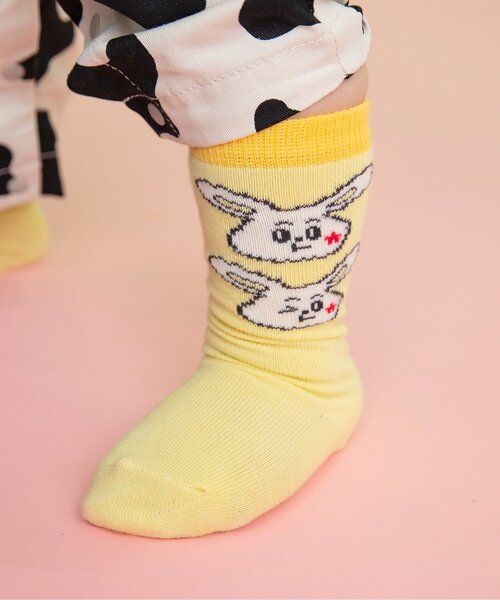 BREEZE（ブリーズ）の「Bpop ハイソックス（ソックス/靴下・キッズ・レッド/グリーン/イエロー/サックスブルー・9/12）」の6枚目の写真