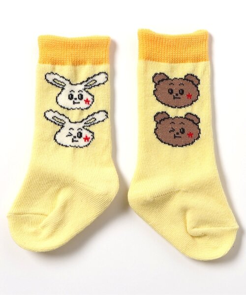 BREEZE（ブリーズ）の「Bpop ハイソックス（ソックス/靴下・キッズ・レッド/グリーン/イエロー/サックスブルー・9/12）」の7枚目の写真