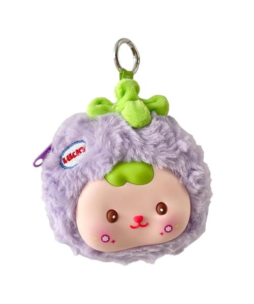 WEGO/ぷっくりフルーツフェイスぬいぐるみキーホルダー（キーホルダー
