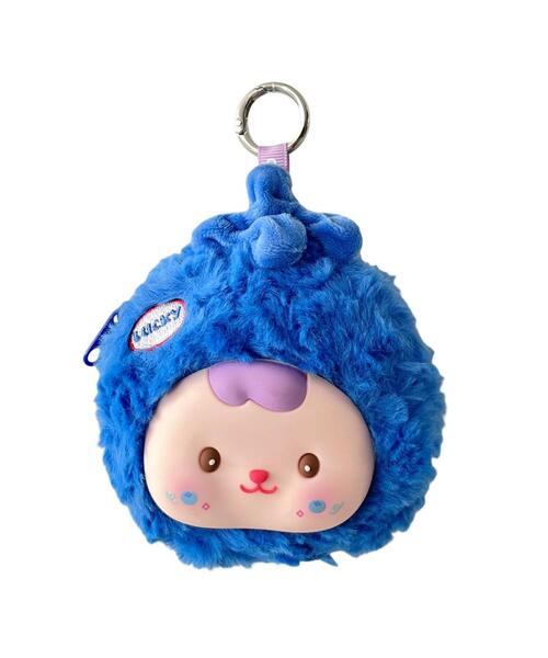 WEGO/ぷっくりフルーツフェイスぬいぐるみキーホルダー（キーホルダー