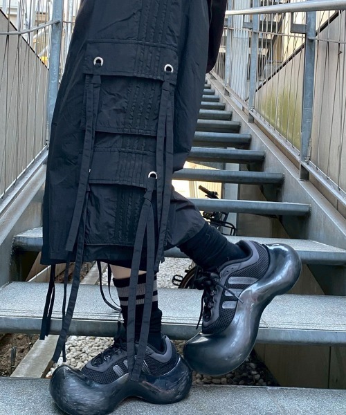 Candy Stripper（キャンディストリッパー）の「8 POCKETS NYLON HALF パンツ（その他パンツ・レディース・オレンジ/グレー/ブラック・FREE）」の2枚目の写真