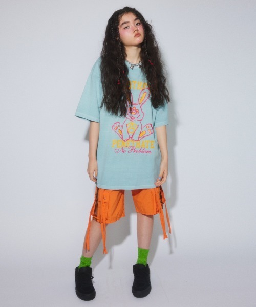 Candy Stripper（キャンディストリッパー）の「8 POCKETS NYLON HALF パンツ（その他パンツ・レディース・オレンジ/グレー/ブラック・FREE）」の6枚目の写真