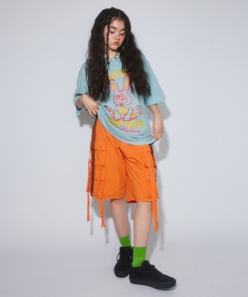 Candy Stripper（キャンディストリッパー）の「8 POCKETS NYLON HALF パンツ（その他パンツ・レディース・オレンジ/グレー/ブラック・FREE）」の9枚目の写真