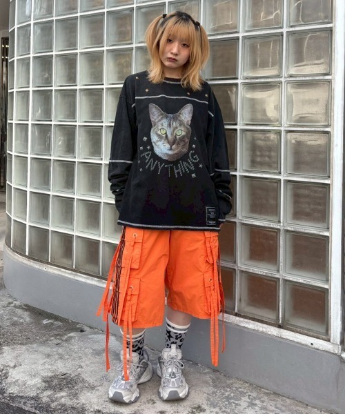 Candy Stripper（キャンディストリッパー）の「8 POCKETS NYLON HALF パンツ（その他パンツ・レディース・オレンジ/グレー/ブラック・FREE）」の12枚目の写真