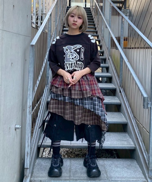 Candy Stripper（キャンディストリッパー）の「8 POCKETS NYLON HALF パンツ（その他パンツ・レディース・オレンジ/グレー/ブラック・FREE）」の21枚目の写真