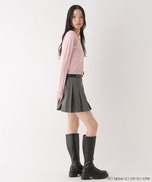 Heather（ヘザー）の「【プロジェクトセカイ×ZOZOTOWN】MORE MORE JUMP！モチーフコンパクトカーディガン　659935（カーディガン/ボレロ・レディース・ブルー/エメラルド/グリーン/ピンク/レッド/オレンジ・FREE）」の12枚目の写真