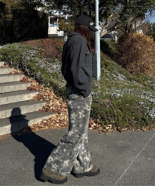 sedacle（セダクル）の「フロントポケット―ジップニット（ニット/セーター・メンズ・チャコールグレー/オートミール・SMALL/MEDIUM/LARGE）」の21枚目の写真