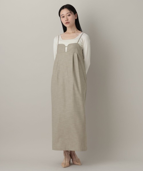 A part by（アパートバイ）の「コクーンキャミワンピース（ワンピース・レディース・ベージュ/キャメル/チャコールグレー・FREE）」の19枚目の写真