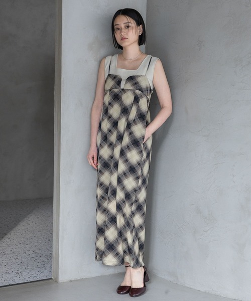 A part by（アパートバイ）の「コクーンキャミワンピース（ワンピース・レディース・ベージュ/キャメル/チャコールグレー・FREE）」の4枚目の写真