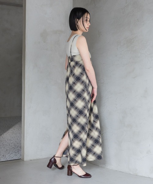 A part by（アパートバイ）の「コクーンキャミワンピース（ワンピース・レディース・ベージュ/キャメル/チャコールグレー・FREE）」の5枚目の写真