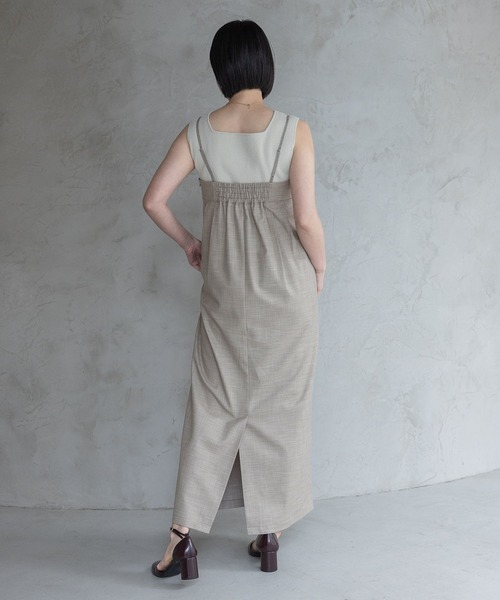 A part by（アパートバイ）の「コクーンキャミワンピース（ワンピース・レディース・ベージュ/キャメル/チャコールグレー・FREE）」の12枚目の写真